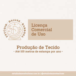 Licença comercial – Impressão em tecido (até mil metros ao ano)