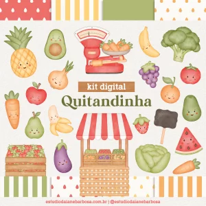 COMBO – Kit Digital Quitandinha + Kit Digital Quitandinha (Candy) – Cliparts em aquarela