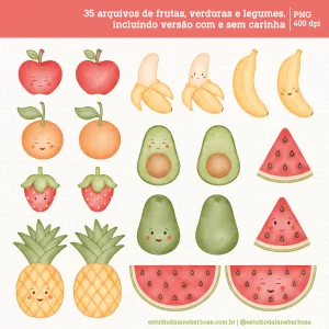 Kit Digital Quitandinha – Cliparts em aquarela